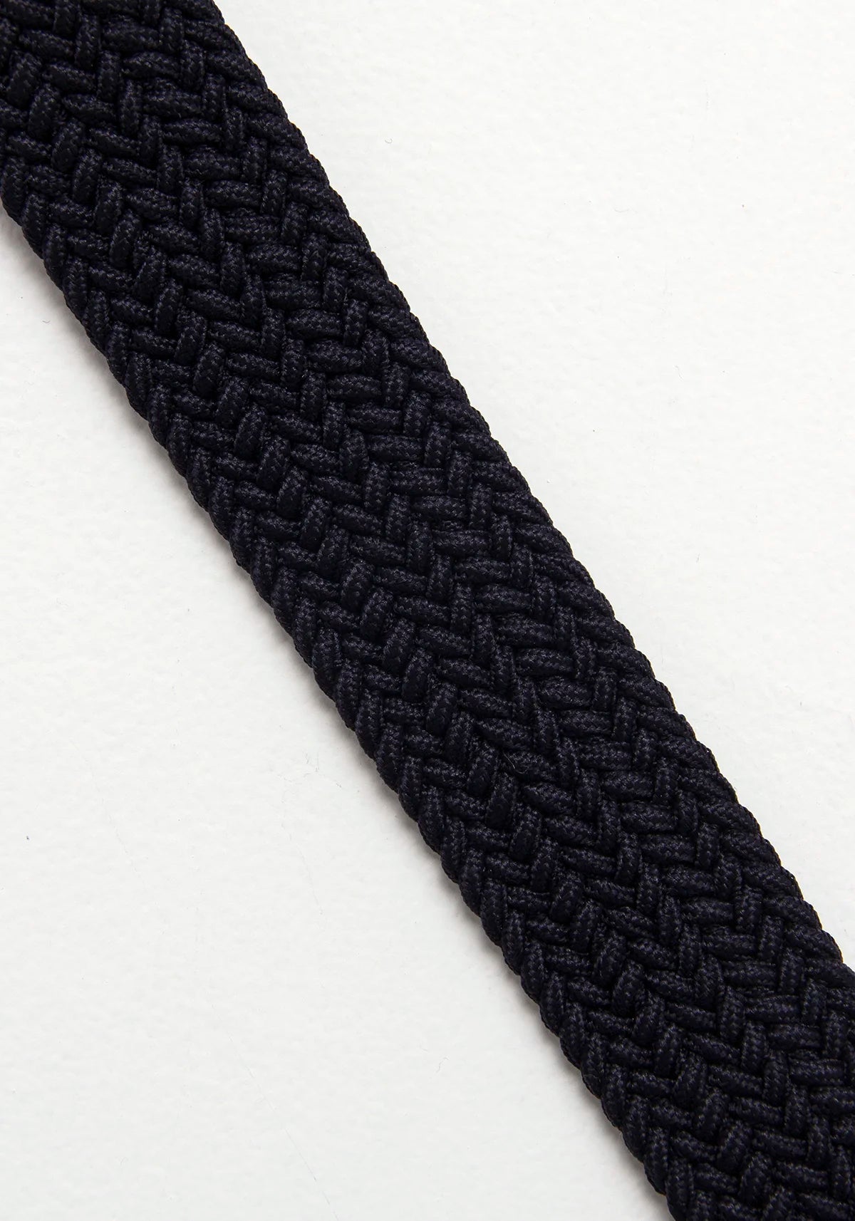 Cinturón Trenzado Elástico Azul Oscuro - Coordinado Chocolate